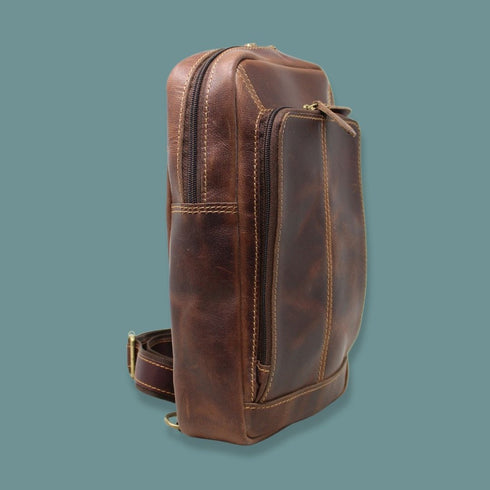Anshuman Genuine Leather Mini Backpack Rank